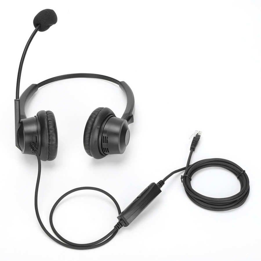 Casque filaire USB avec microphone antibruit sur l'oreille casque d' ordinateur centre d'appel contrôle des écouteurs haut-parleur micro muet  bandeau réglable 