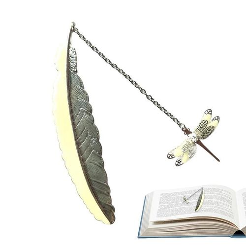 Marque-Page En Forme De Papillon, Marque-Page En Plume Métallique, À Fluorescence, Unique, Cadeau D'anniversaire Pour Femmes Et D'appréciation Des Enseignants