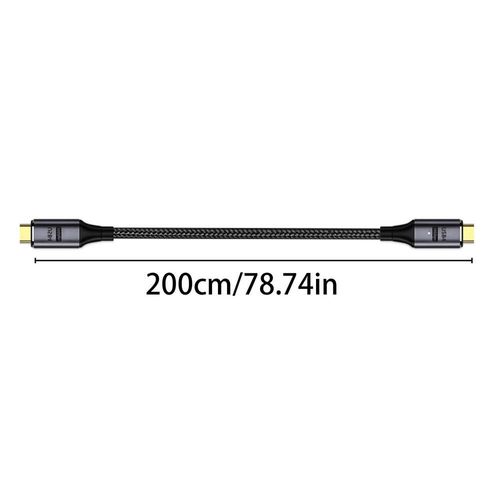 100w Double Tête Usb Type C Pour La Transmission De Données De Chargement De Smartphone De Base De Fil De Cordon Chargeur Mobile Portatif De Câble Accessoires