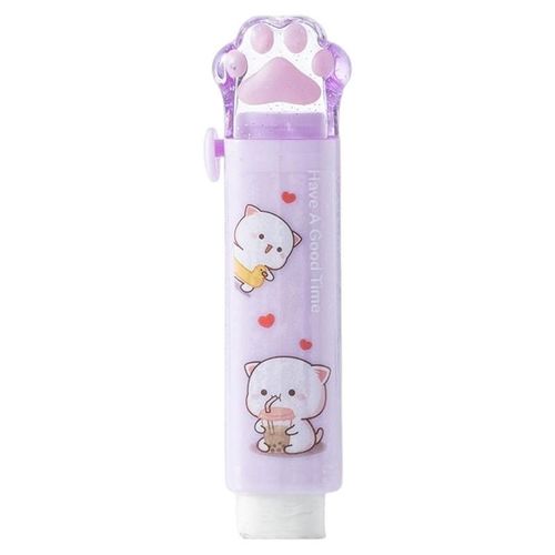 Gommes En Forme De Patte De Chat, 4 Pièces, Adorables Gommes Colorées, Gomme Rétractable En Forme De Patte De Chat, Fournitures Scolaires Pour Élèves