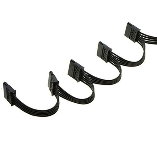 Câble Séparateur D'alimentation Pour Disque Dur, 4 Broches Ide 1 À 5 Sata 15 Broches, Bricolage Pc Sever 18awg, 4 Broches À 15 Broches
