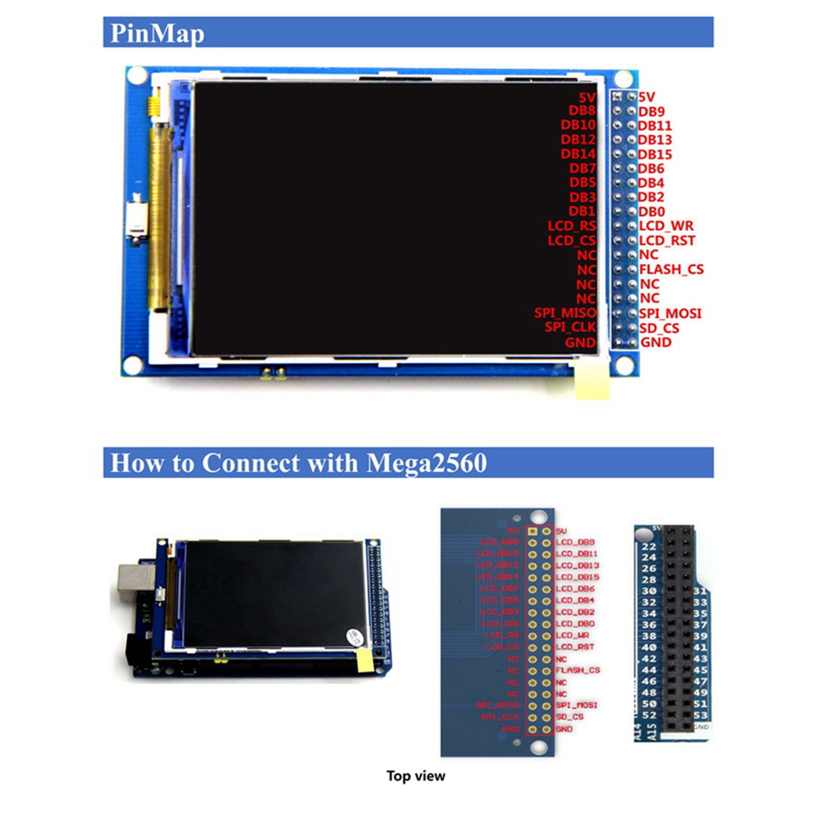 Module d'cran LCD couleur TFT 3.5 pouces, 320X480, Ultra HD... - 3