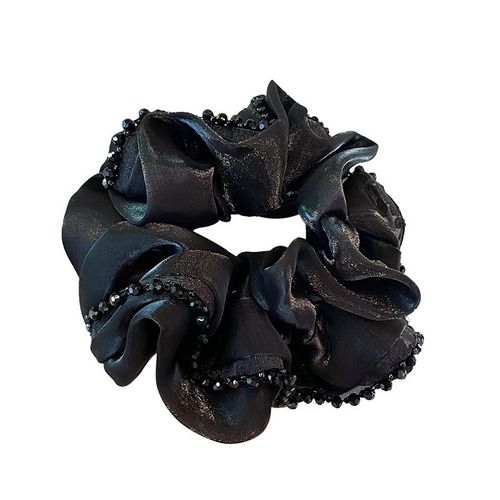 Cordon De Cheveux Femme 2025 Tempérament Premium Sense Beads Boucles De Cheveux Noires Attaches De Cheveux Crampons Cordage De Tête Accessoires Pour Cheveux