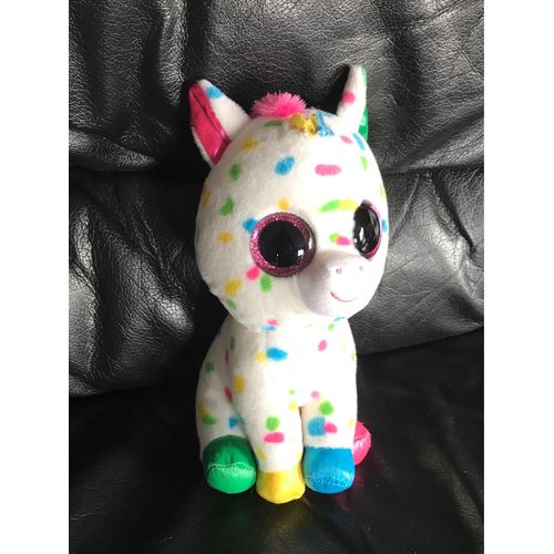 Peluche Ty Beanie Boo's Collection Harmonie Licorne Multi Couleurs Gros Yeux  24cm 2018