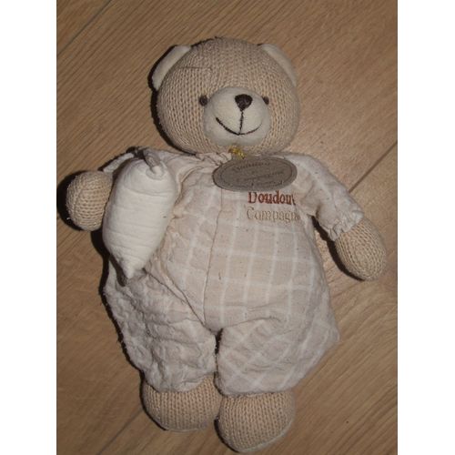 Ours Doudou Et Compagnie Marron Beige