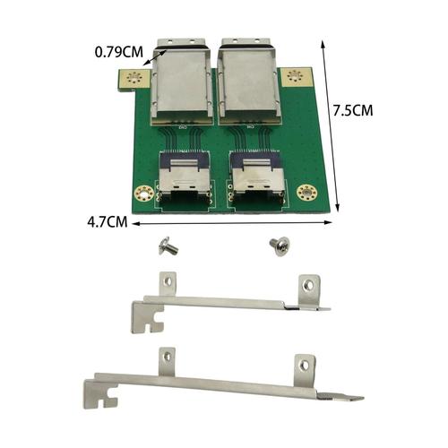 Adaptateur SFF-8087 à SFF-8088, profil de fente PCI complet, support de montage, prend en charge les connecteurs hôtes externes SFF-8088 à 26 broches, Durable