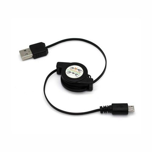 Câble Micro USB A vers USB 2.0 B mâle, 75CM, Flexible et rétractable, pour recharge et synchronisation de données, pour téléphone Android