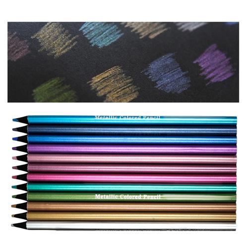 Ensemble De 12 Crayons De Couleur En Bois, Professionnels, Pour Dessin, Livres De Coloriage, Écriture, Crayons De Dessin Pour Artiste, Artisanat D'art, Anniversaire