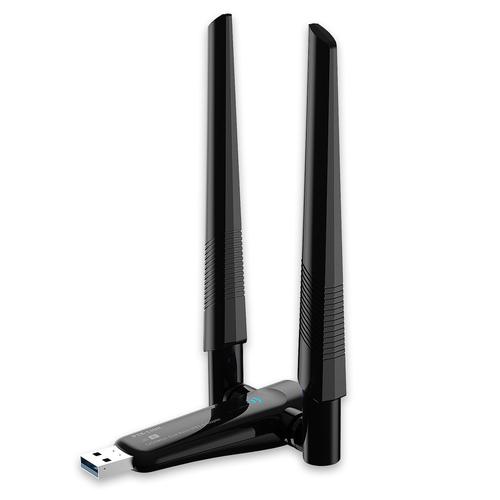 Adaptateur Wifi USB 1200, 3.0 Mbps, double antenne, double bande, carte réseau externe sans fil, dongle, pilote gratuit
