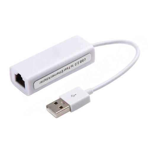 Convertisseur de carte réseau filaire USB 100 à RJ45, 2.0 mb/s, récepteur de signal WiFi sans pilote, adaptateur de carte réseau Win/7/8/10