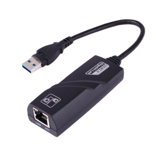 Convertisseur de carte réseau filaire USB 1000 à RJ45, 3.0 Mbps, signal Wifi, transmission à grande vitesse, récepteur, transmetteur pour PC portable