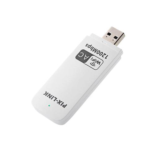 Adaptateur de carte réseau sans fil double bande USB 1200, 3.0 Mbps, dongle, récepteur, transmetteur, pour PC portable