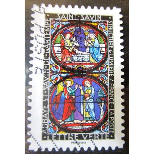 2016. Adh1353: Vitrail De L'abbaye Saint-Savin- De-Gartempe.