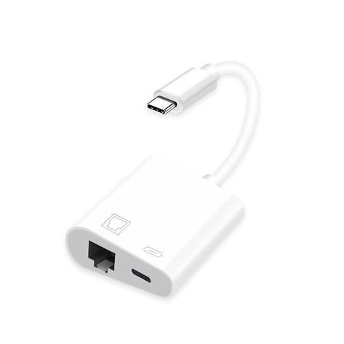 Adaptateur réseau Ethernet 10/100 mb/s, USB type-c vers RJ45 PD, alimentation pour carte réseau sans fil, convertisseur