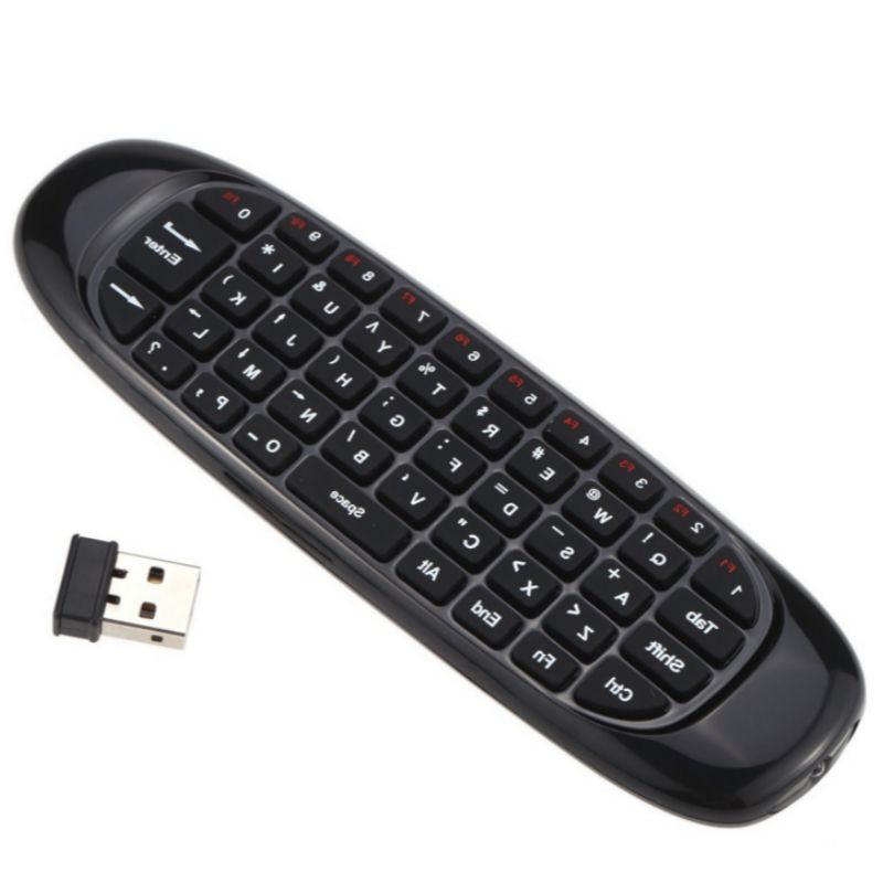 MINI souris volante sans fil 2.4Ghz C120, clavier rtroclai...