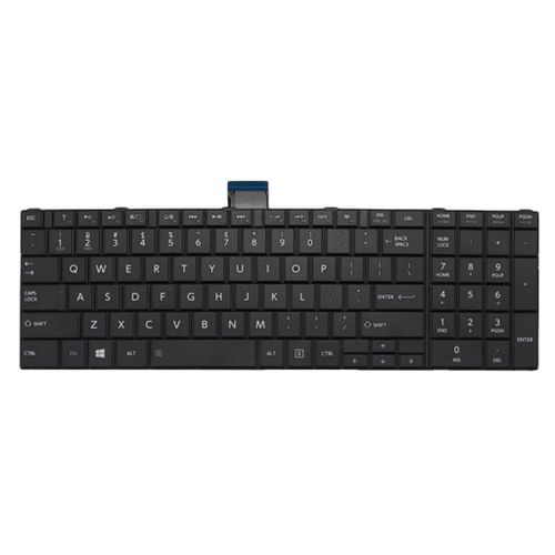 Remplacement US Anglais Disposition Ordinateur Portable PC Clavier Noir Brcorporelle Cadre pour Toshiba Satellite C50-B C55-B C55-B5246 C55-B5200