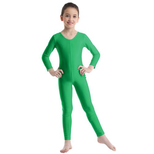 Tiaobug-Costume De Danse À Manches Longues Pour Enfants,Justaucorps Aqleotard,Costume De Batterie De Sport,Performance Sur Scène,Enfants,Filles