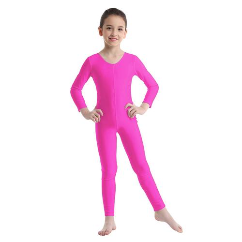 Tiaobug-Costume De Danse À Manches Longues Pour Enfants,Justaucorps Aqleotard,Costume De Batterie De Sport,Performance Sur Scène,Enfants,Filles