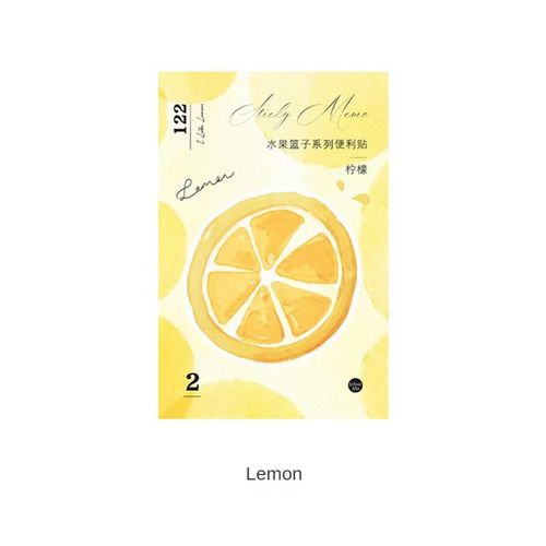 Notes De Panier De Fruits Faciles À Utiliser, Différents Styles, Motifs Frais, Bloc-Notes En Papier, Notes De Papeterie