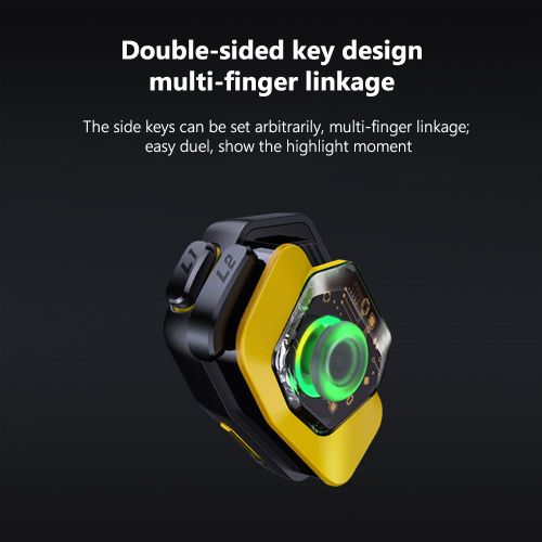 Joystick 3d Rechargeable De Type C Compatible Bluetooth 5.0, Accessoires De Déclenchement De Tir De Visée, Contrôleur De Jeu Pour Téléphone Portable Pubg