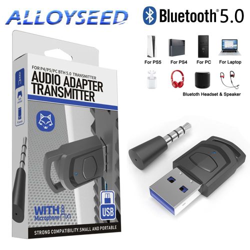 Adaptateur Audio Bluetooth 5.0 2 En 1, Adaptateur De Casque Sans Fil Pour Console De Jeu Ps5/Ps4, Récepteur De Casque Pc, Dongle Usb
