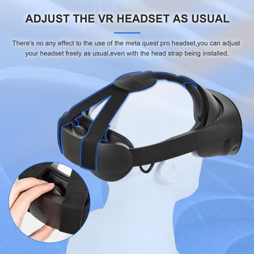 Support De Fixation De Bandeau Professionnel Réglable En Forme De Y, Compatible Avec Les Lunettes Meta Quest Pro Vr Elite