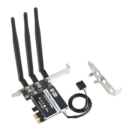 Carte réseau WiFi sans fil, 1300Mbps, 2.4G, 5G, bande touristique, dongle WiFi, Bluetooth 5.0,3 divulguer, adaptateur de dongle WiFi de jeu