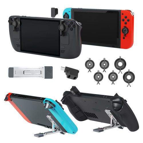 Accessoires Pour Manettes De Console De Jeu, Pour Nintendo Switch, Oled / Steam Deck, Support De Console De Jeu Et Adaptateur De Charge