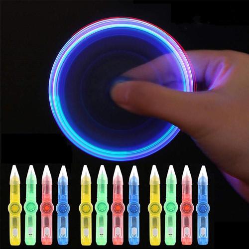 Fidget Spinner Hand Top Glow In Dark Light Edc, Spinning Pen, Ball Pen, Souligné Instituts, Edc Toys, Kids Toy Gift, Office School Supplie