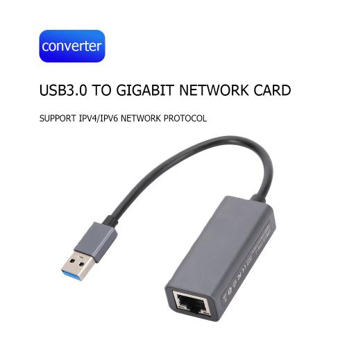 Adaptateur Ethernet USB / Type C vers RJ45 10M/100M Lan, carte réseau, câble Internet, convertisseur pour MacPle, PC, ordinateur portable, Windows