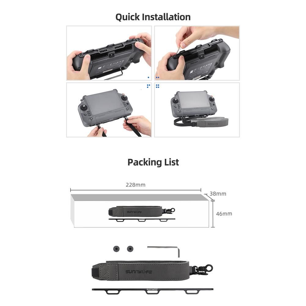 Lani�re De Cou Pour Drone Dji Rc Plus, Accessoire Compatible... - 3