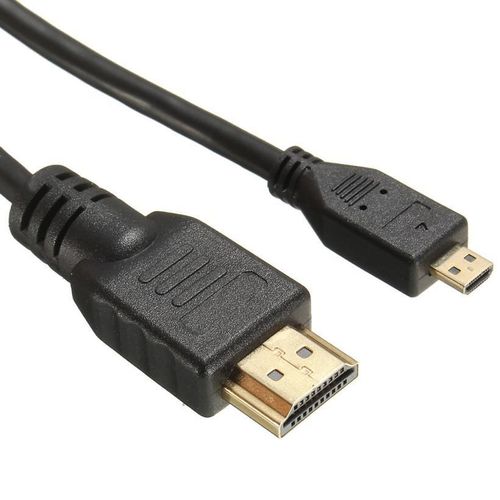 Câble Micro HDMI Mâle vers HDMI, Compatible avec Smartphones et Tablettes, 0.5m, 1m, 1.5m, 2m, 1080P