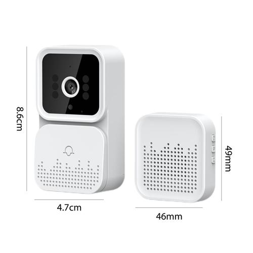 Sonnette de sécurité sans fil wi-fi 2.4G 1080P, interphone vidéo à Vision nocturne, commande vocale via application intelligente pour moniteur à domicile