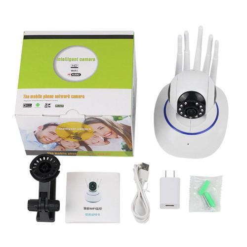 Caméra de Surveillance intelligente PTZ IP WiFi HD, dispositif de sécurité domestique sans fil, avec Audio bidirectionnel, moniteur pour bébé et animaux de compagnie, enregistrement vidéo à 355 °