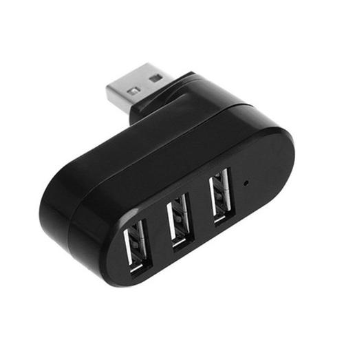 Adaptateur Usb Hub 2.0 Rotatif Haute Vitesse, Lecteur De Disque U Séparateur 3 Ports Usb 2.0 Pour Ordinateur Pc Portable Mac Mini Accessoires