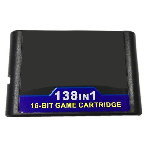 Cartouche De Jeu 16 Bit Pour Sega Genesis Megadrive, 138-En-1, Pour Consoles Pal Et Ntsc, Tendance