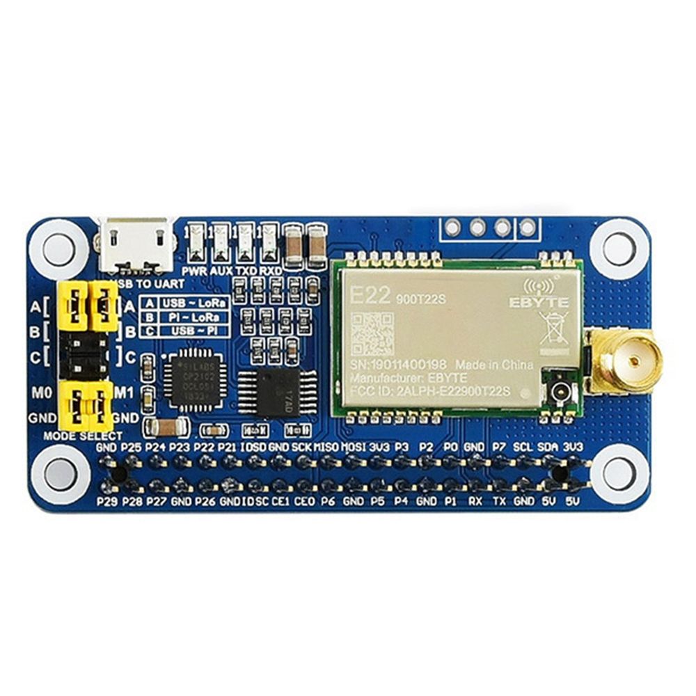 LoRa HAT pour Raspberry Pi Series Boards, Communication  ba... - 4
