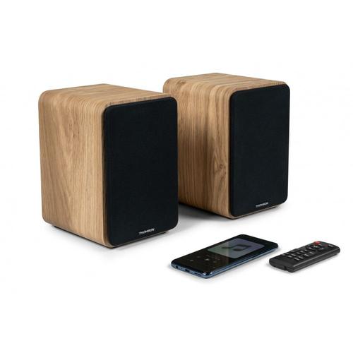 Thomson Cosy WS602DUO - Enceinte sans fil Bluetooth - Brun