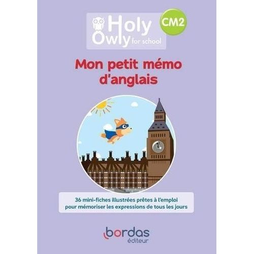 Mon Petit Mémo D'anglais Cm2 Holy Owly For School