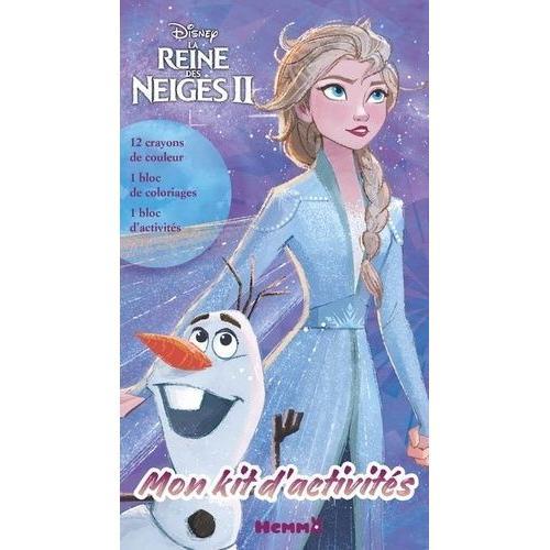 La Reine Des Neiges Ii (Elsa Et Olaf) - Avec 12 Crayons De Couleur, 1 Bloc De Coloriages, 1 Bloc D'activités