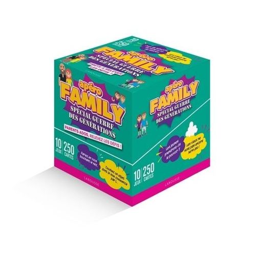 Apéro Family Spécial Guerre Des Générations - 10 Jeux - 250 Cartes