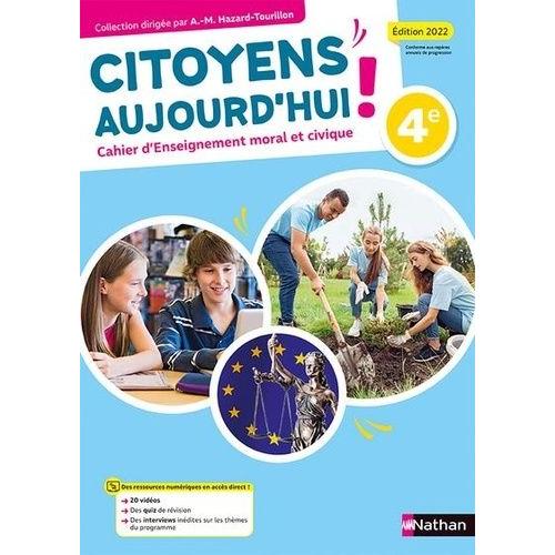 Cahier D'enseignement Moral Et Civique 4e Citoyens Aujourd'hui !