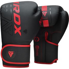 Rdx F6 Kara Gants De Boxe Noir 14oz Rouge Cuir Pu Bgr-F6mr-14oz