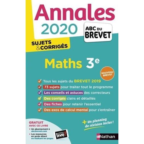 Mathématiques 3e - Sujets & Corrigés