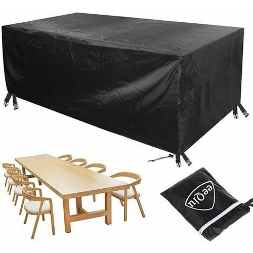 Housse Salon De Jardin, Housse Table Exterieur, Anti-Uv Oxford Imperméable Bache Salon De Jardin Housse Mobilier Jardin Extérieure Protection Tissu Oxford 600d Housse 242x162x100cm Whwy