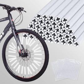 Pack de 4 catadioptres réfléchissants pour roue de vélo