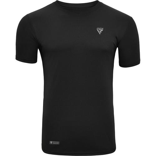 Rdx T2 T-Shirt Noir Ã¿ Manches Courtes Pour Le Sport Grande L Tsm-T2b-L+
