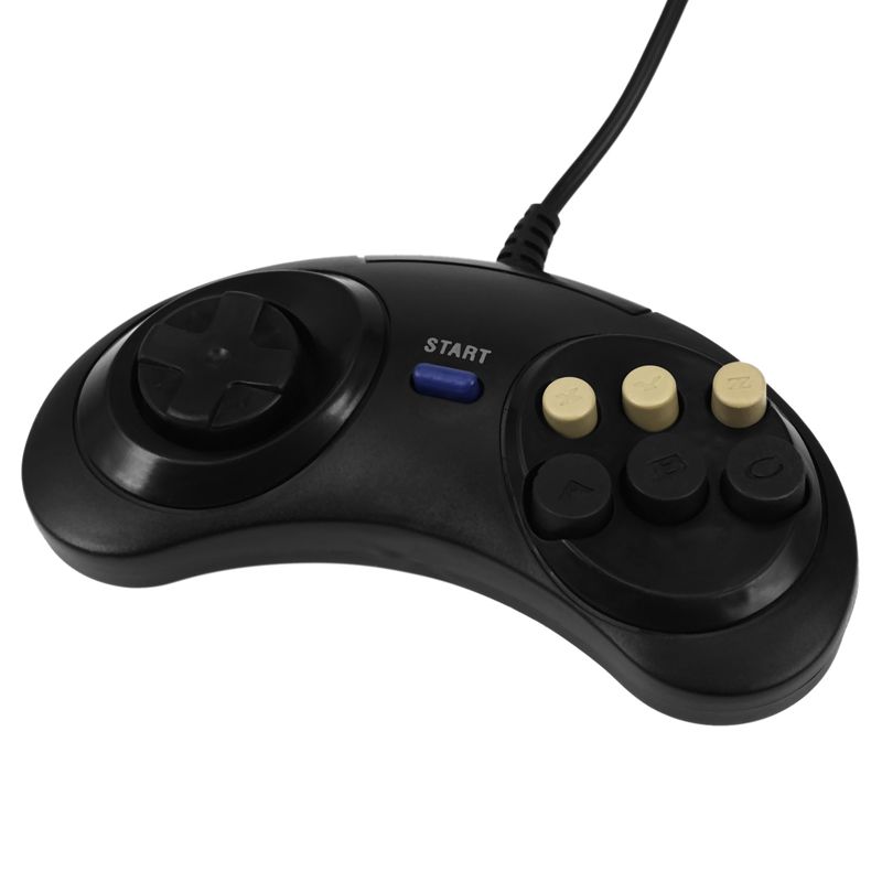 Manette De Jeu Rtro Classique  6 Boutons, Avec Poigne Fil... - 4