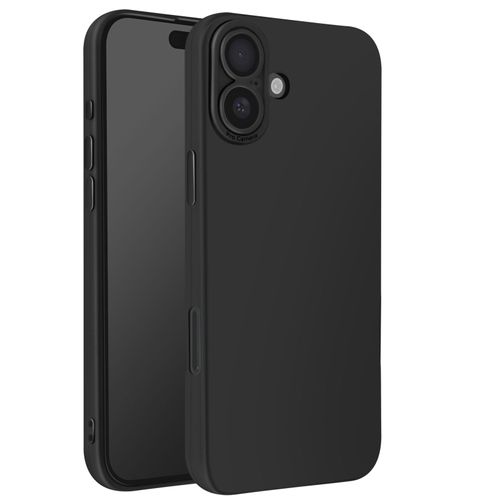 Coque Pour Iphone 16 Plus Silicone Souple Design Fin Léger Noir