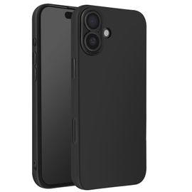 Coque Pour Iphone 16 Plus Silicone Souple Design Fin Léger Noir
